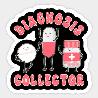 Valentines Day Chronic Illness Invisible Diagnosis Collector Sticker